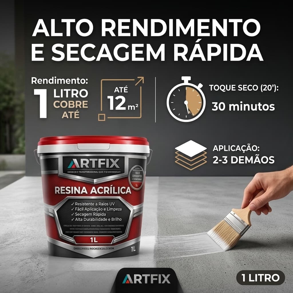 Resina Acrílica 18L para Pisos com Alta Resistência 1L á 3,6L