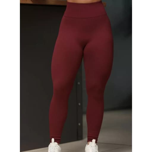 Calça Canelado Sport Sem Costura Academia Fitness Selene