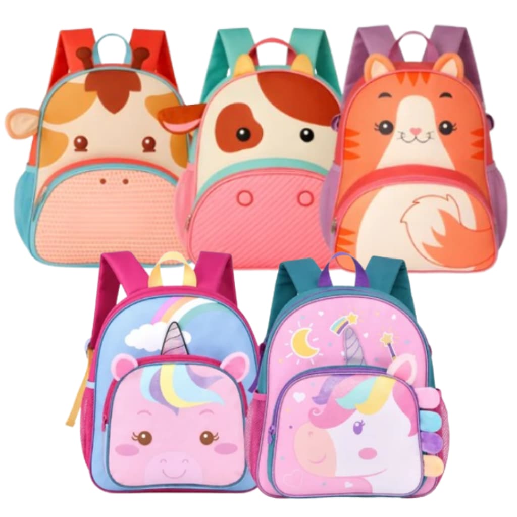 Mochila de Costas Infantil Menina Pets Unicórnio - Clio Style