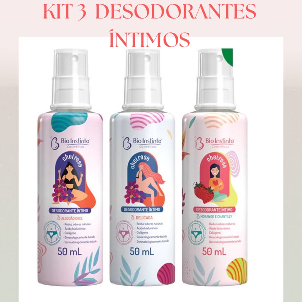 Desodorante Íntimo Delicada 50ml - Bio Instinto - Cuidado e Higiene Feminina