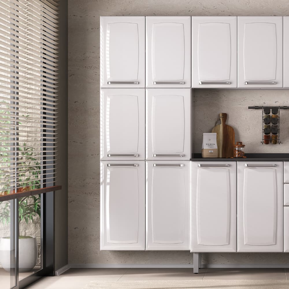 Paneleiro Luce Branco 6 Portas Itatiaia