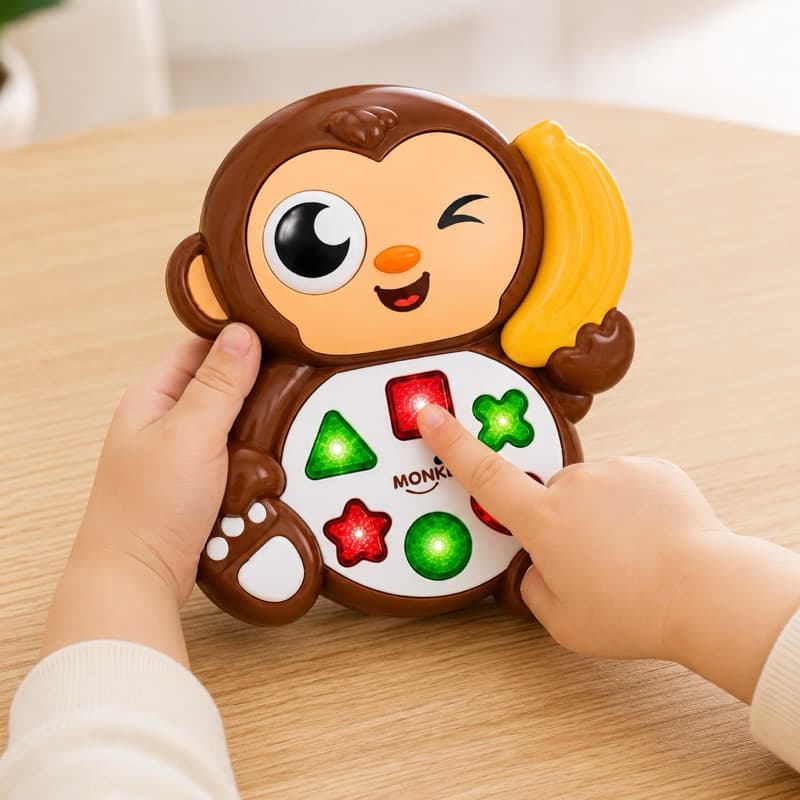 Teclado Musical Infantil com Luz e Som Brinquedo Educativo