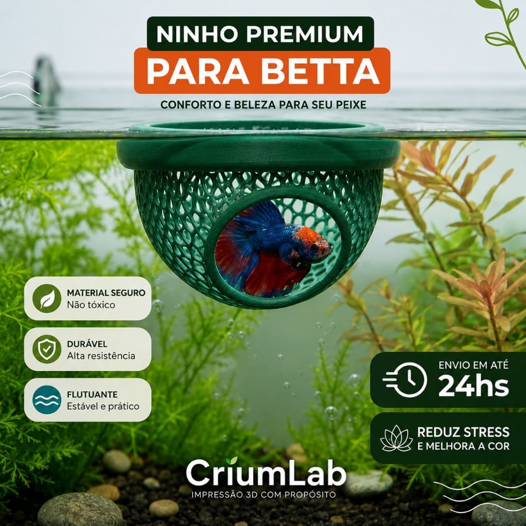 Esconderijo Flutuante para Peixes Betta Toca para Aquário Cama Folha Descanso Aquarismo dormitorio