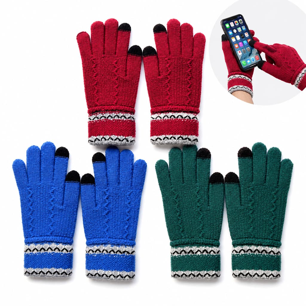 Luva Touch Screen Inverno Unissex Quentinha Para Celular