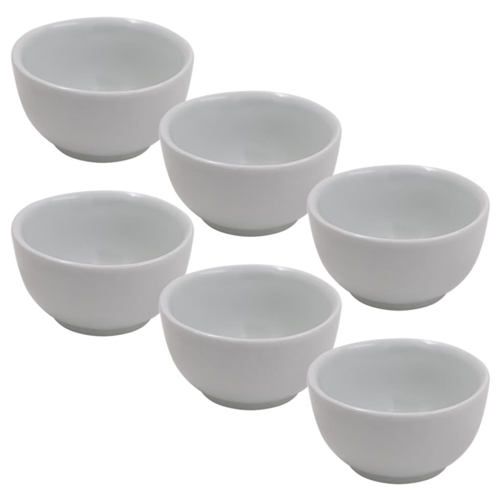 Kit 4 Tigelas Cumbuca 500ML Porcelana Branca Para Sopas Caldos Feijoada Açaí Feijoada Petiscos