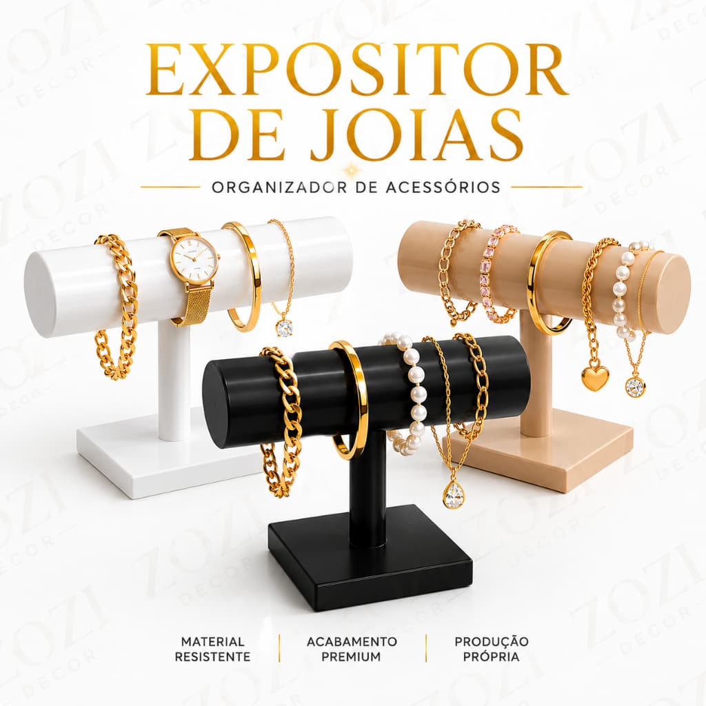 Expositor Suporte de Pulseira Joias Bijuteria Elegante