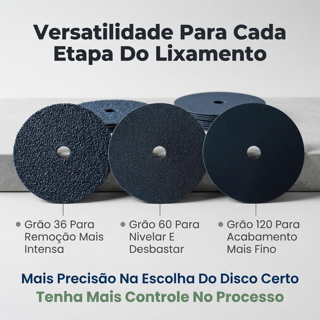 Kit 10 Discos De Lixa Durite 180mm 7 Polegadas Grãos 36/60/120 Desbaste Acabamento Mármore Granito