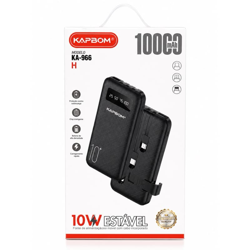 Power Bank Portátil Kapbom IOS ANDROID KA-996