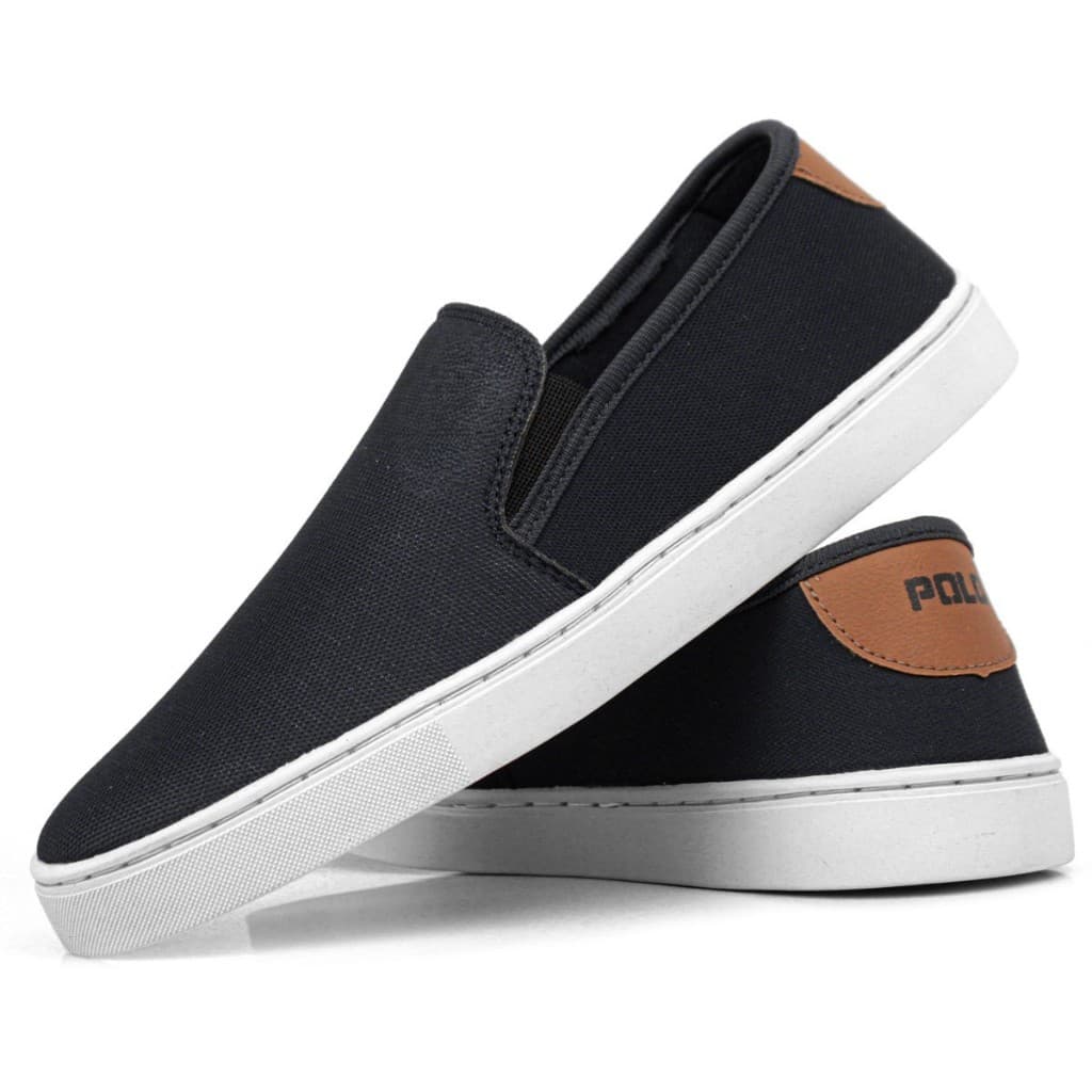 Tênis Slip On Masculino Casual – Conforto Versatilidade Lona Marrom