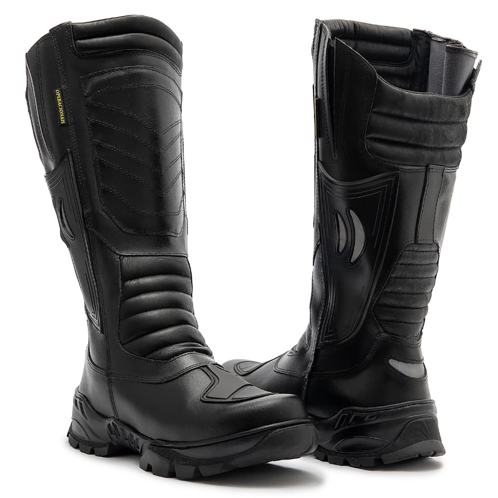 Bota Coturno Delta Masculina Motoqueiro Motociclista Emergência Cano Longo Segurança
