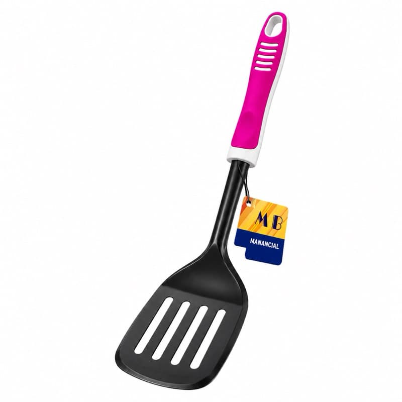 Espátula Vazada Utensílio de Cozinha em Aço Inox para Fritura Chapa e Lanches Profissional Multiuso Cozinha