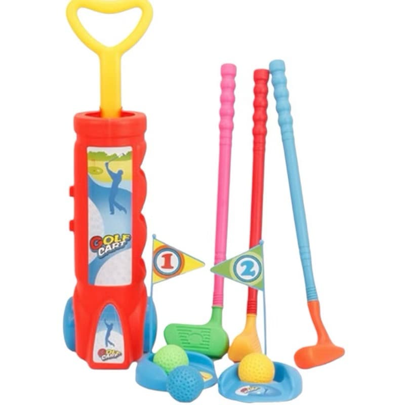 Kit Mini Golfe Infantil De Plástico Com Bolinhas E Taco menino/menina