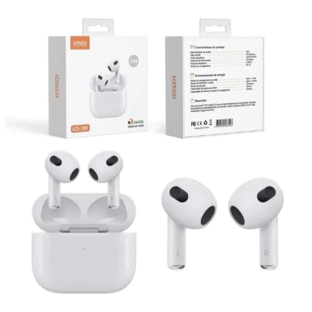 Fone de Ouvido Sem Fio Bluetooth KAIDI KD-789 Original