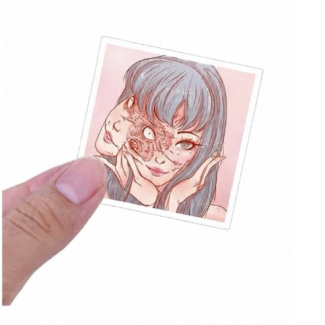 PC Adesivos Junji Ito Colorido e Preto e Branco Thriller Horror Comic Manga Adesivos Variados! Com Photocard