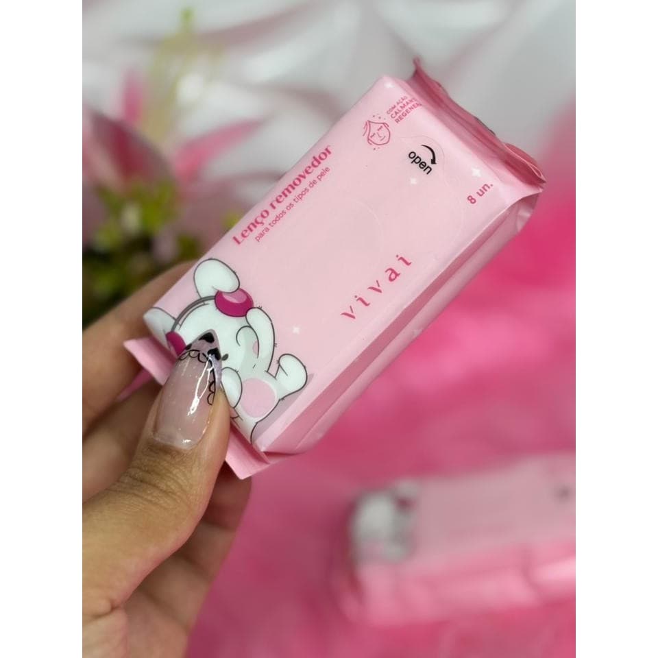 Lenço demaquilante de bolsa - mini lenço
