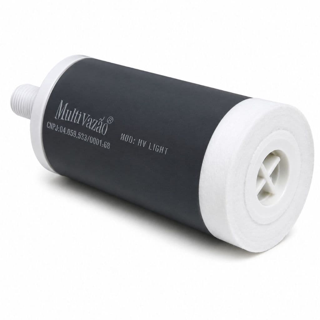 Vela para Torneira com Filtro de Carvão Ativado Rosca Universal Branco Multivazão Light