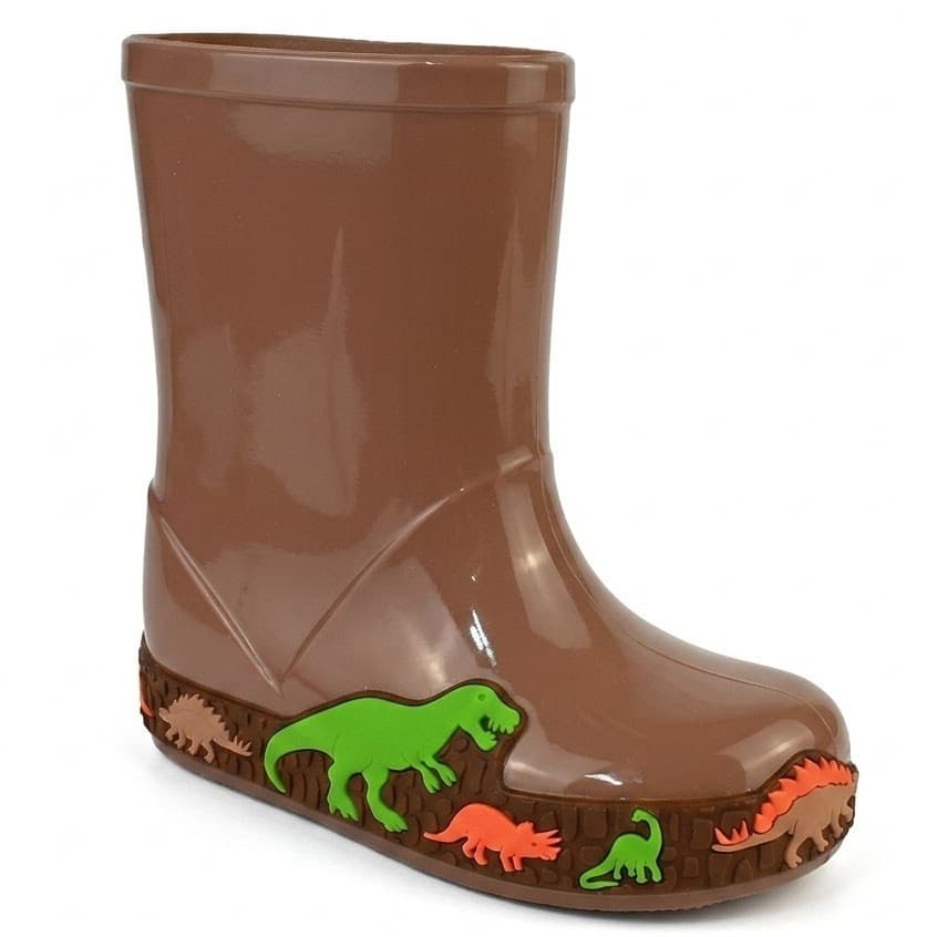 Galocha Infantil Menino Baby LueLua Bota Boot Chuva Dinossauro
