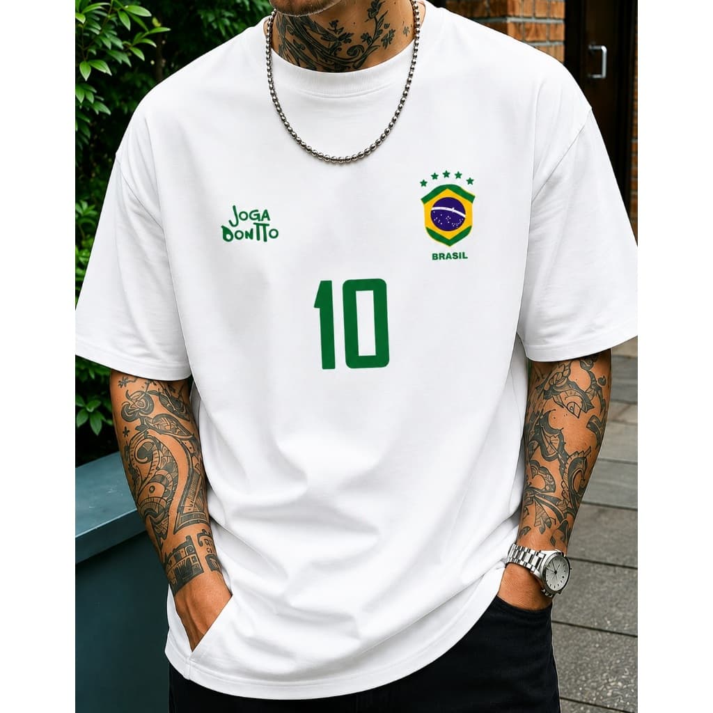 Camiseta Masculina e Unissex Brasil Copa Do Mundo 2026 100% Algodão