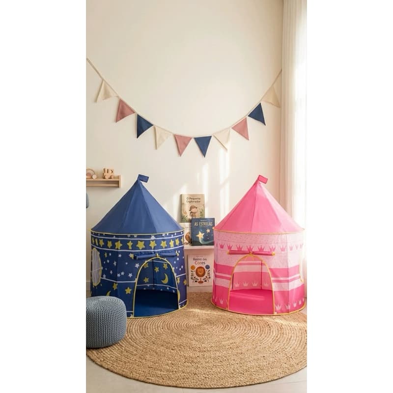 Barraca Castelo Infantil Rosa ou Azu