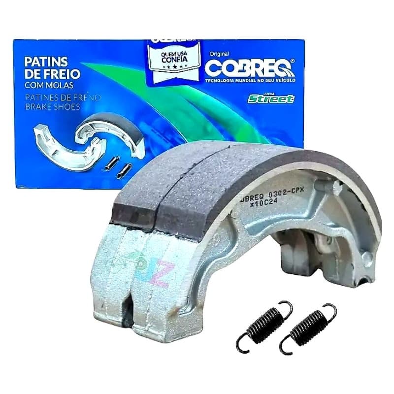 Patim Freio Cobreq 0302-CP/0304-CP Honda CG 150 Titan Fan 125 Original