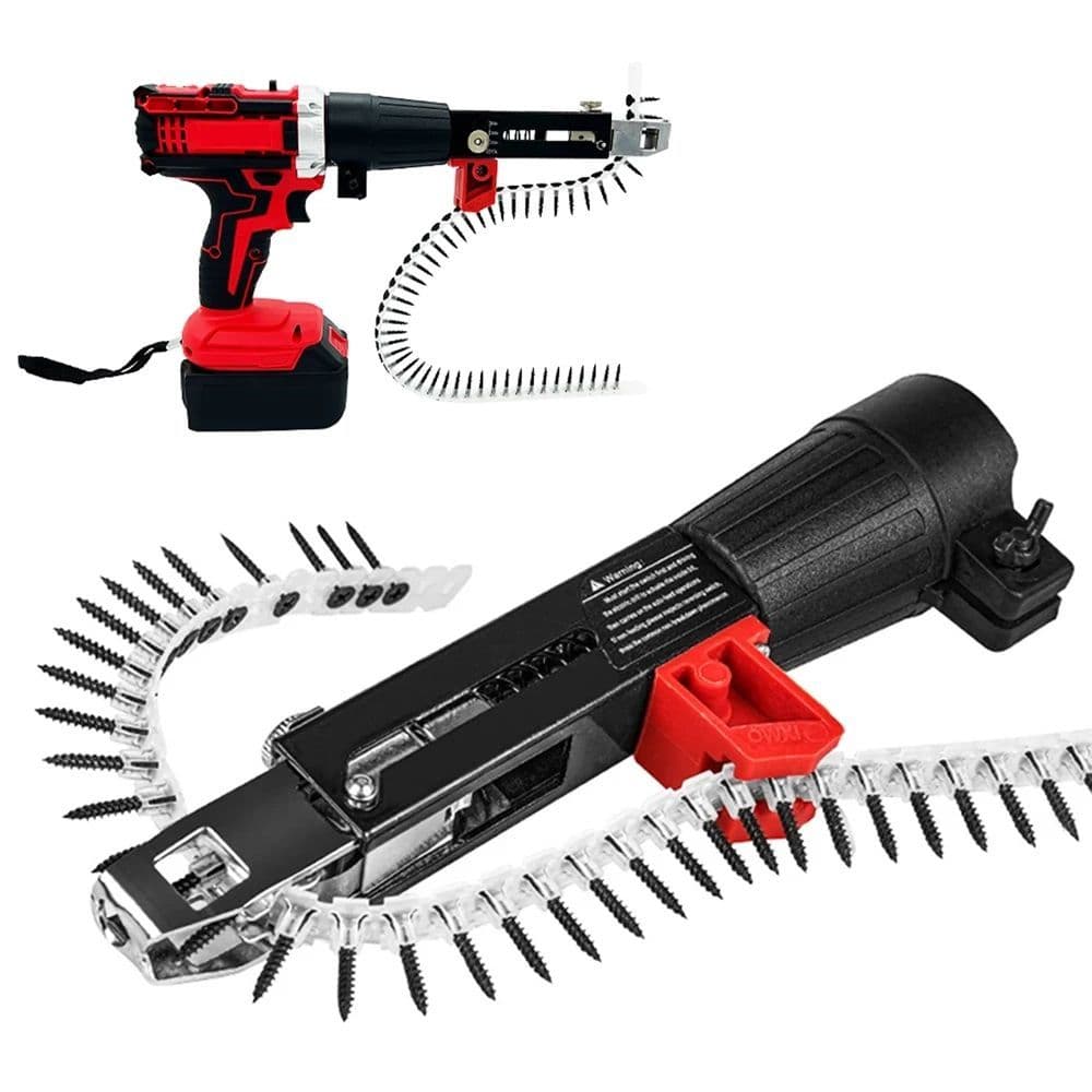 Bico Adaptador Para Parafusadeira Fita de 50 Parafusos Automática Drywall Gesso MDF