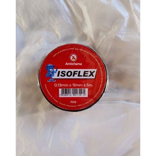 Fita Isolante Preta 19mm x 5m – Alta Flexibilidade e Segurança