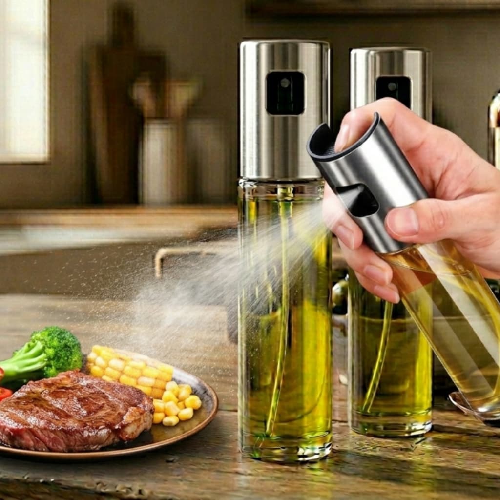 Spray Pulverizador de Azeite Oleo Vinagre Borrifador De Vidro Culinário 100ML