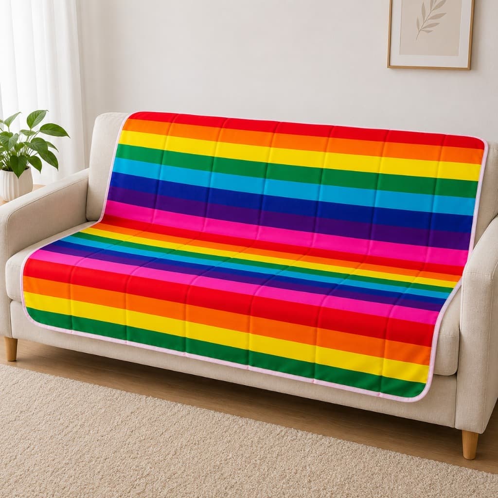 Renove Seu Sofá com Estilo e Proteção: Manta Decorativa Impermeável, 135x135cm