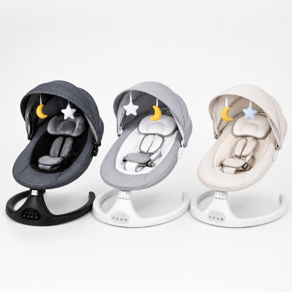 Cadeira de Descanso e Balanço para Bebê Bliss Baby Style com Música, Mosquiteiro e Controle Remoto