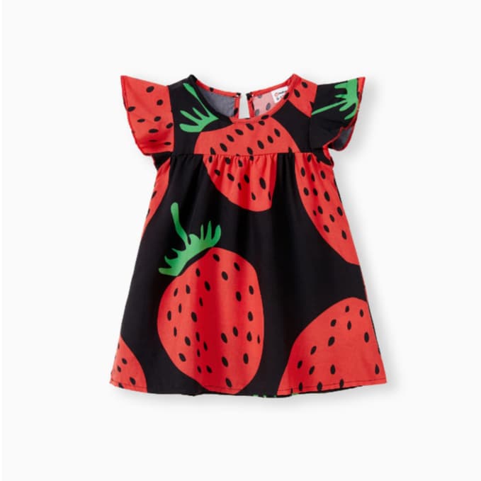 Vestido Infantil Temático Moranguinho PatPat – Conforto e Estilo para Sua Princesa! 3- 6 M