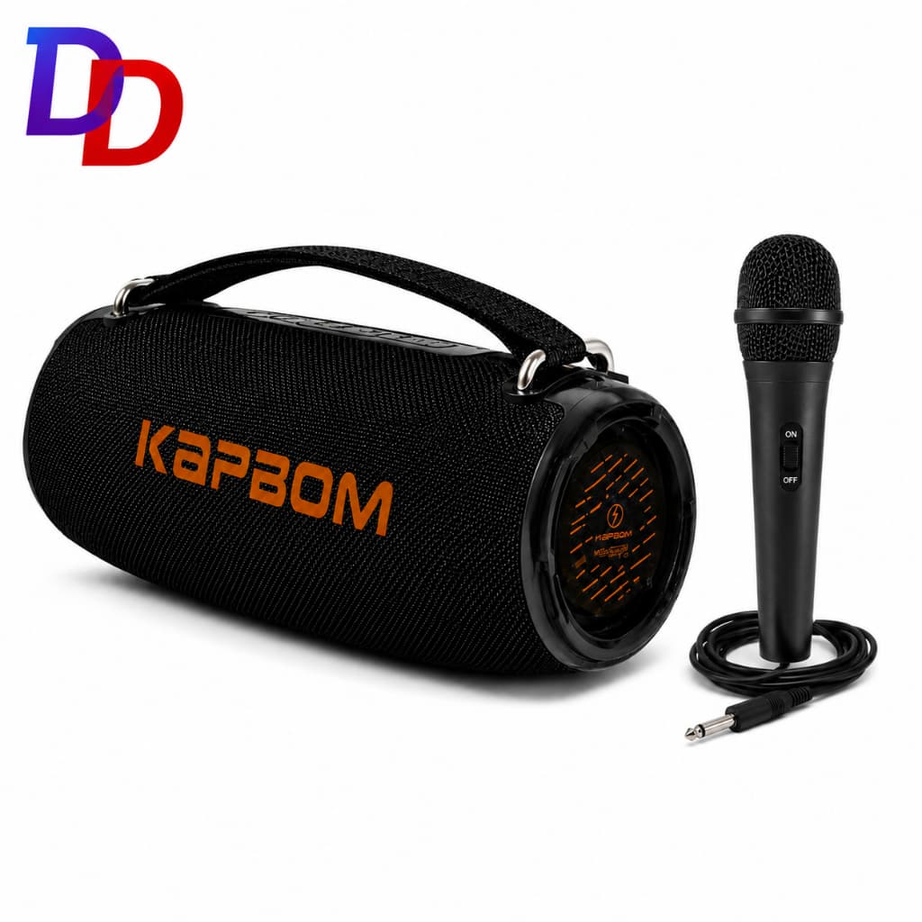 Caixa de som Bluetooth Grande 300W RMS Potente MICROFONE SD Pen Drive Booster Bass Radio