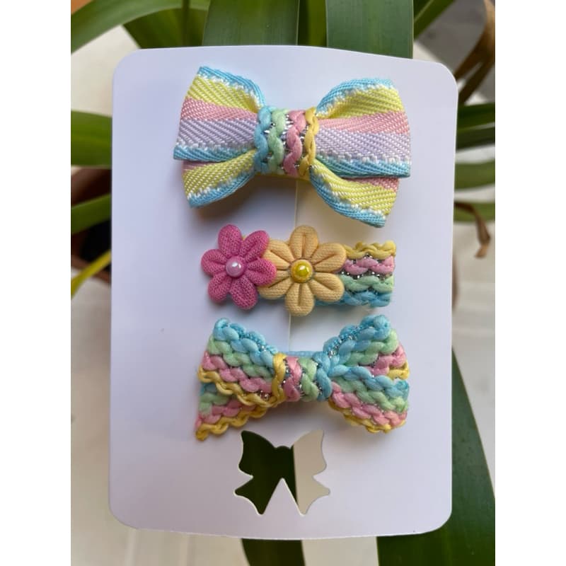 Lacinhos para  bebês | Kit lacinhos para bebês antideslizante 100% encapado | Mini lacinhos | Presilha bico de pato