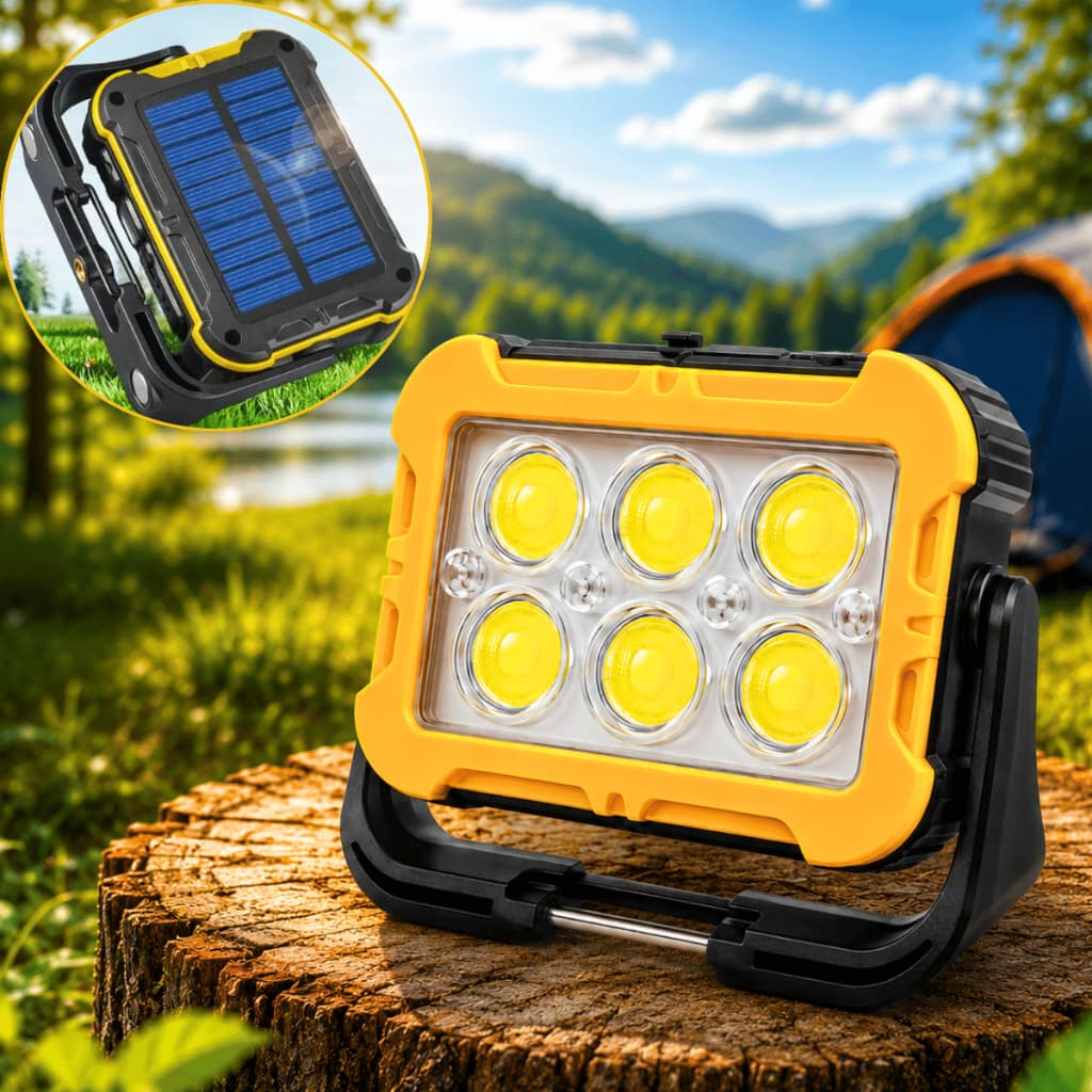 Lampião Solar led Luz Barraca Trabalho Lanterna Recarregável Refletor lamparina acampamento lâmpada camping USB Luz