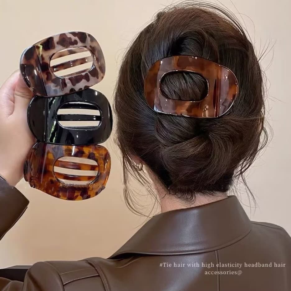 Prendedor de Cabelo Arco que Não Aperta! Antideslizante para Coque 9.5cm