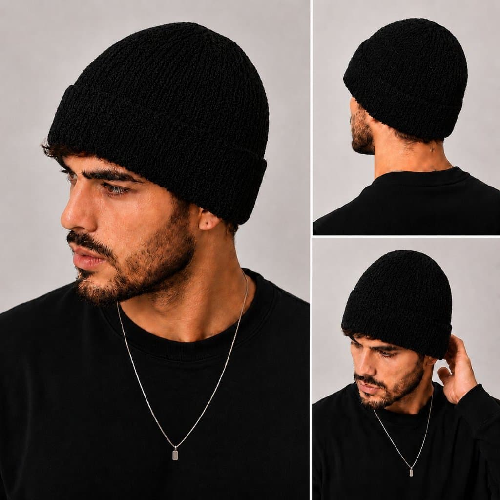 Touca de Inverno Forro Duplo Unissex Gorro Térmico Quente Macio Adulto