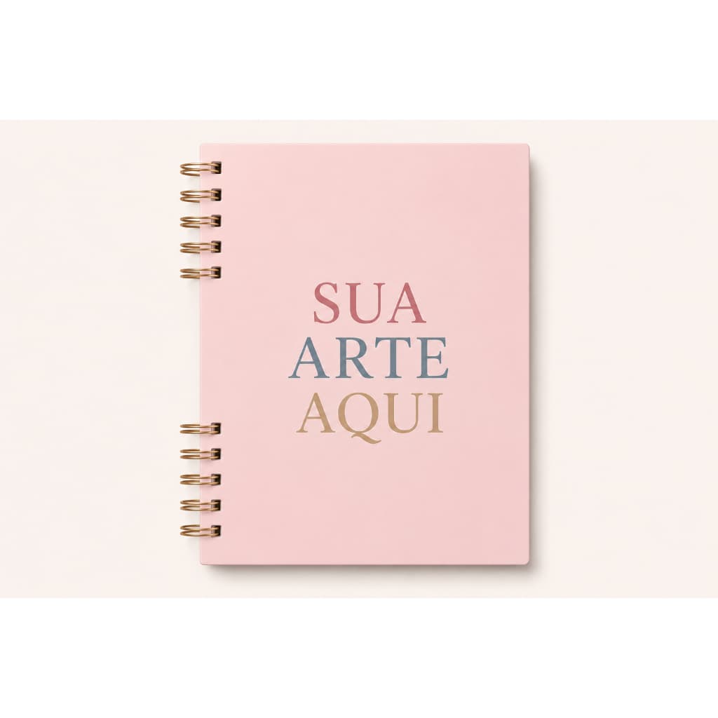 Caderno A5 - Miolo divertido - ecolha o miolo e envie sua arte no chat