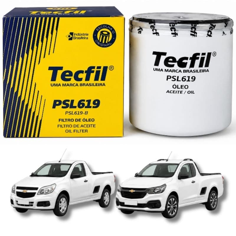 Filtro Óleo Tecfil PSL619 Chevrolet Montana 1.4 Flex Econoflex MPFI LS Sport Original