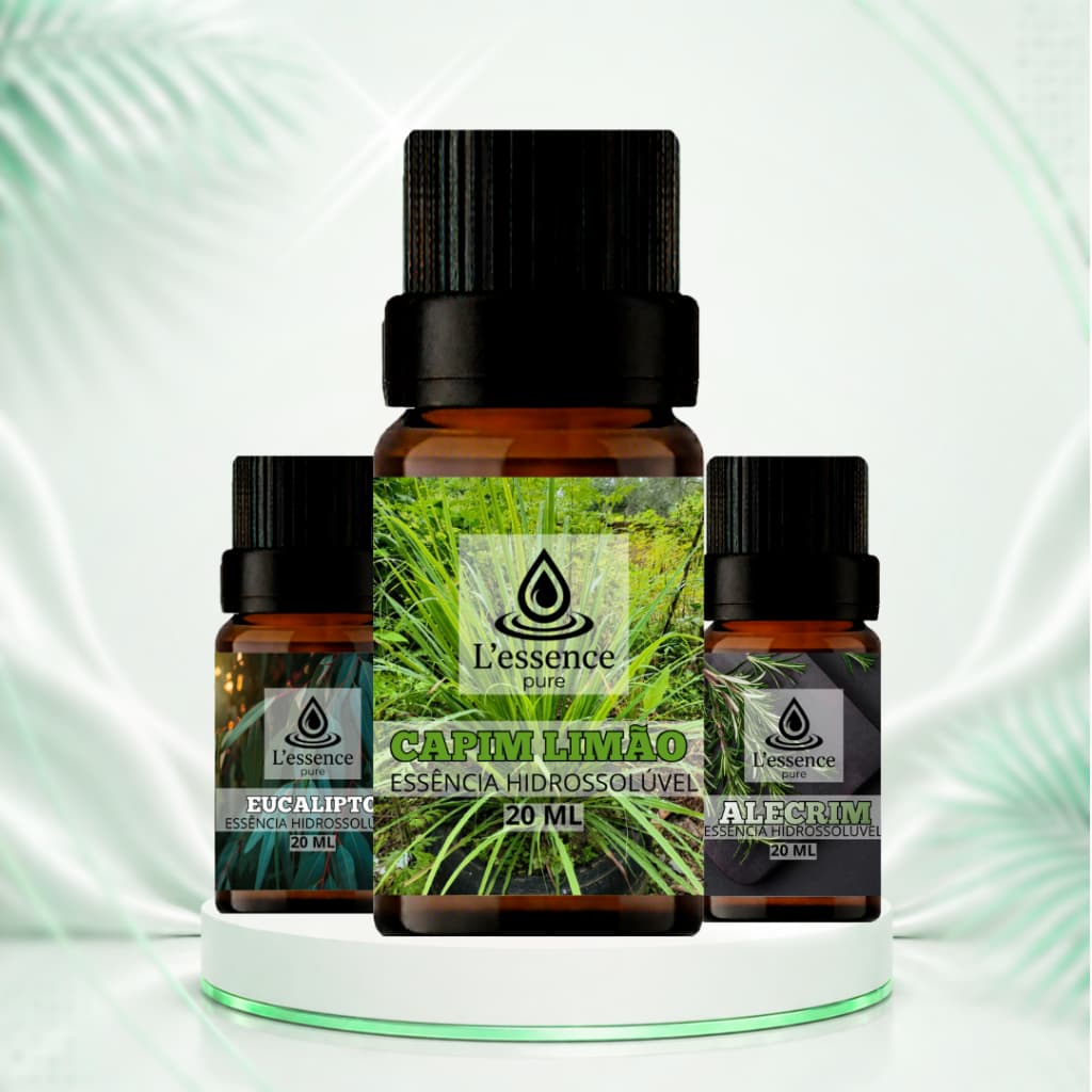 Kit 3 Essência Aromatizante L' Essence Pure 20ml | Essências Hidrossolúveis - Diversos Aromas