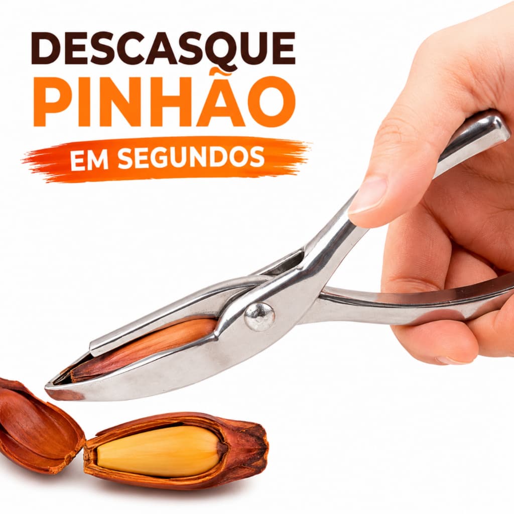 Descascador De Pinhão Manual Tipo Tesoura Abridor De Pinhão Alumínio