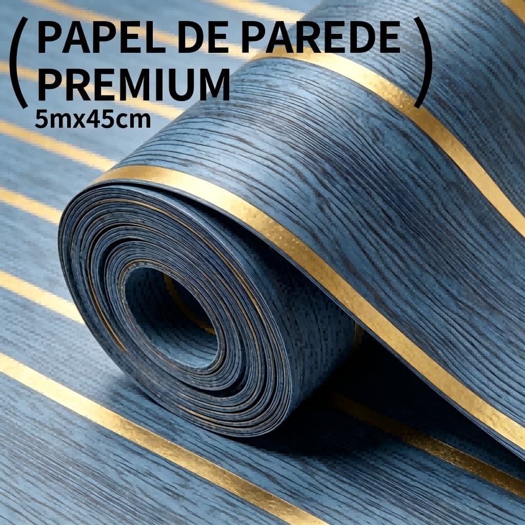 Papel de Parede Autoadesivo 3D Rolo 10m x 45cm Impermeável Decoração para Sala Quarto Cozinha