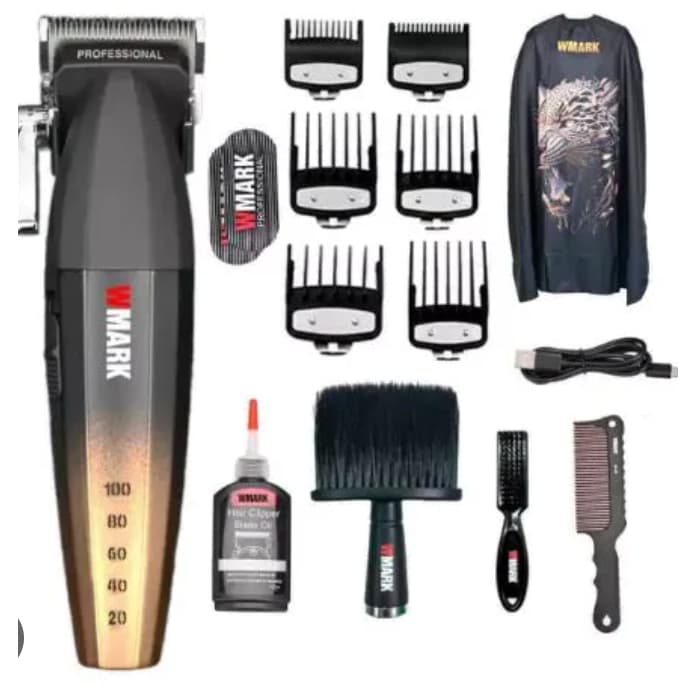 Máquina De Corte Wmark NG-2038 Profissional Sem Fio Barbeiro  Alta Precisão Potente Recarregável