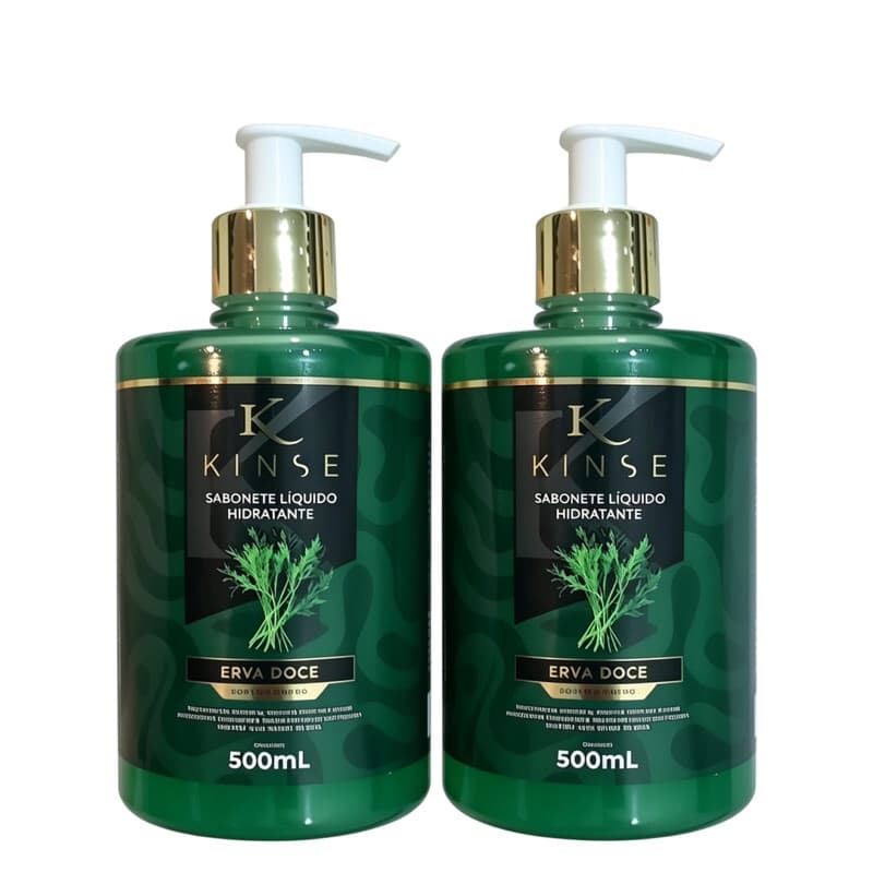 sabonete líquido hidratante erva doce kinse 500ml