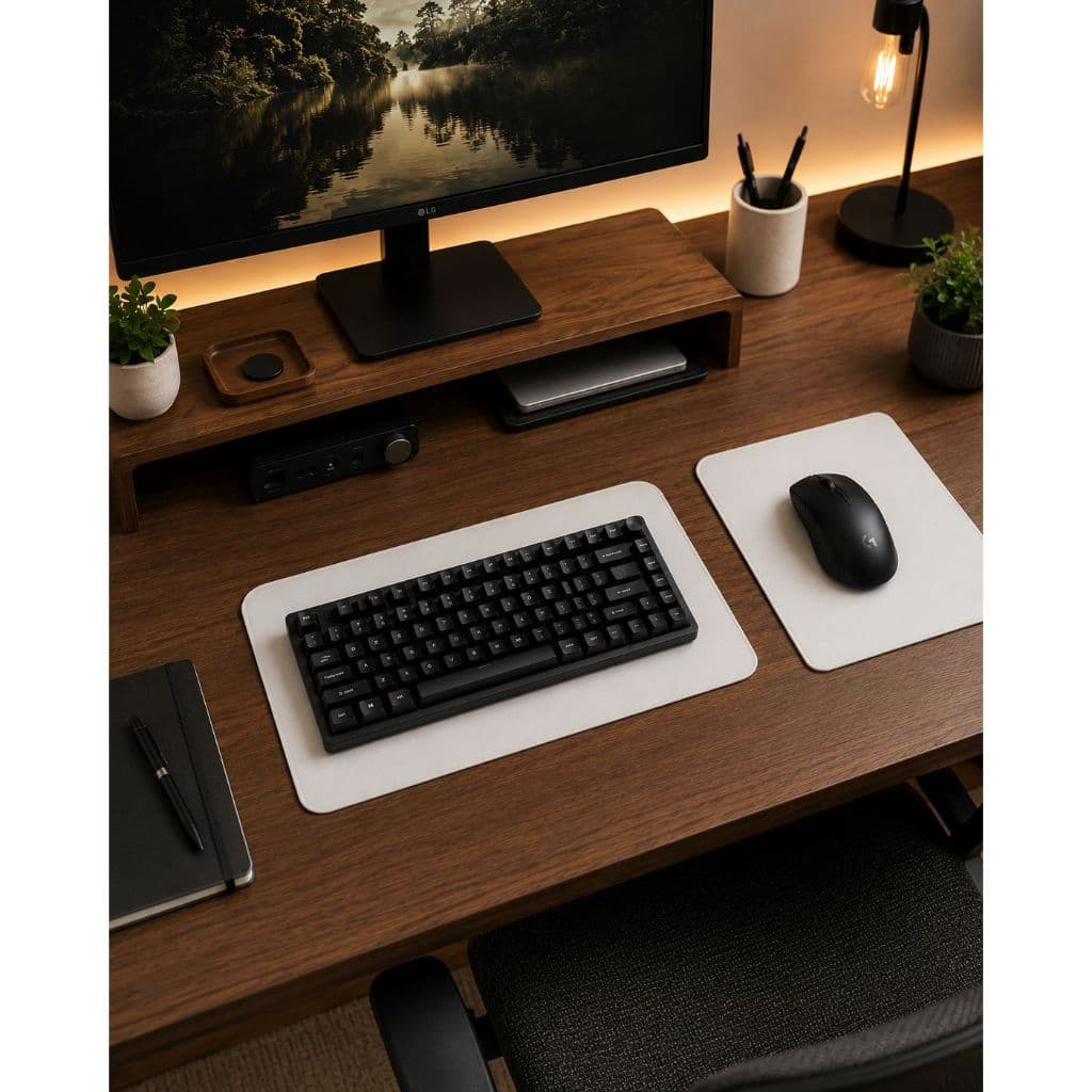 Mousepad para Notebook e PC Material Sintético Premium com Fácil Higienização