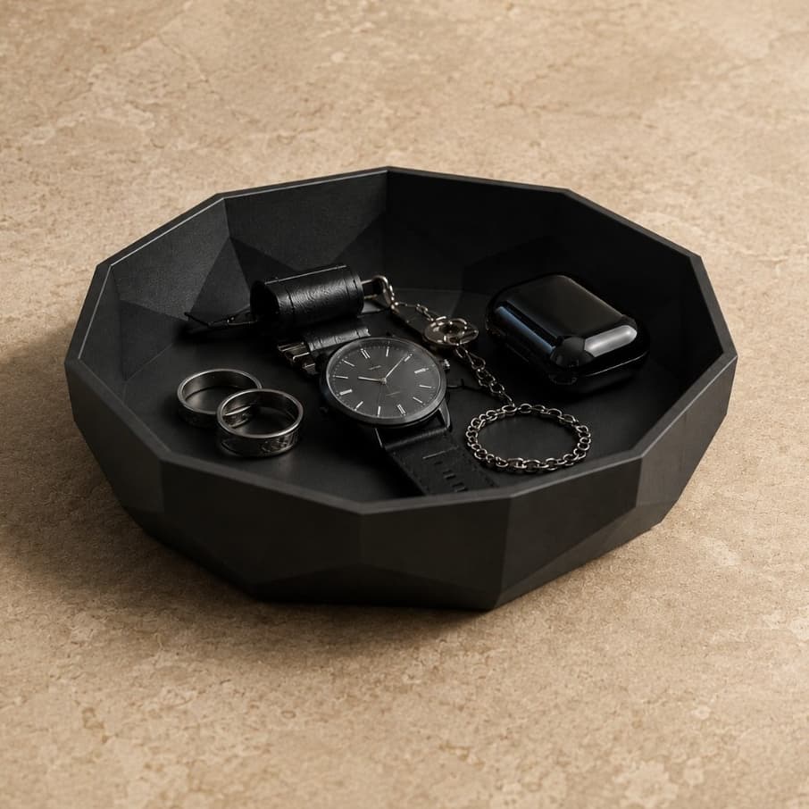 Bandeja Decorativa Organizador de Mesa Porta Treco Joias Chave Objetos Hall Entrada