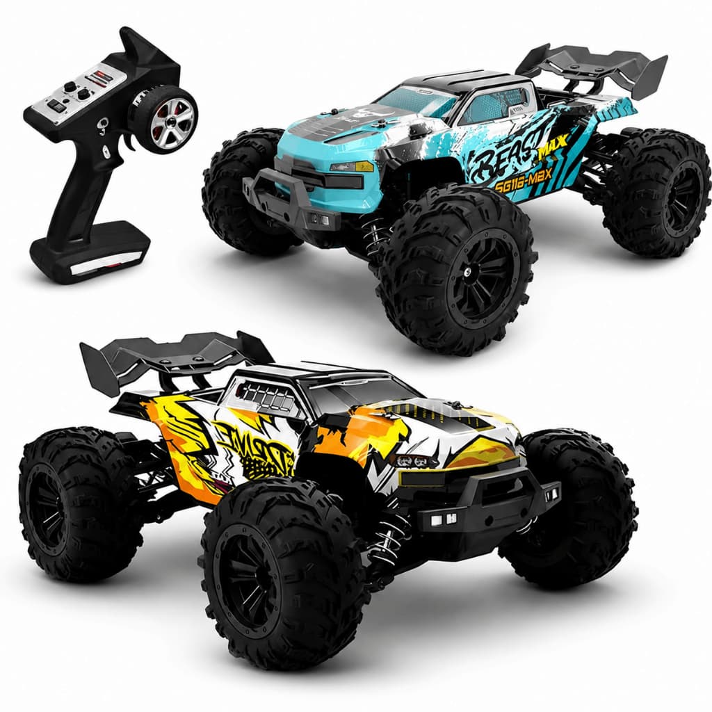 Carrinho Controle Remoto Conquer Sg116 80km 4x4  
1:16
 Automodelo Brushless Alumínio Trilha OffRoad