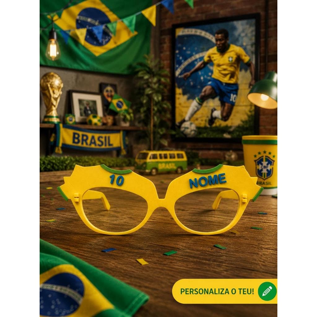 Óculos Copa do Mundo Festa Torcedor Decoração