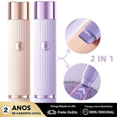 NEW Depilador elétrico com navalha dupla cuidado e delicadeza com sua pele, Recarregável com Tecnologia avançada Indolor