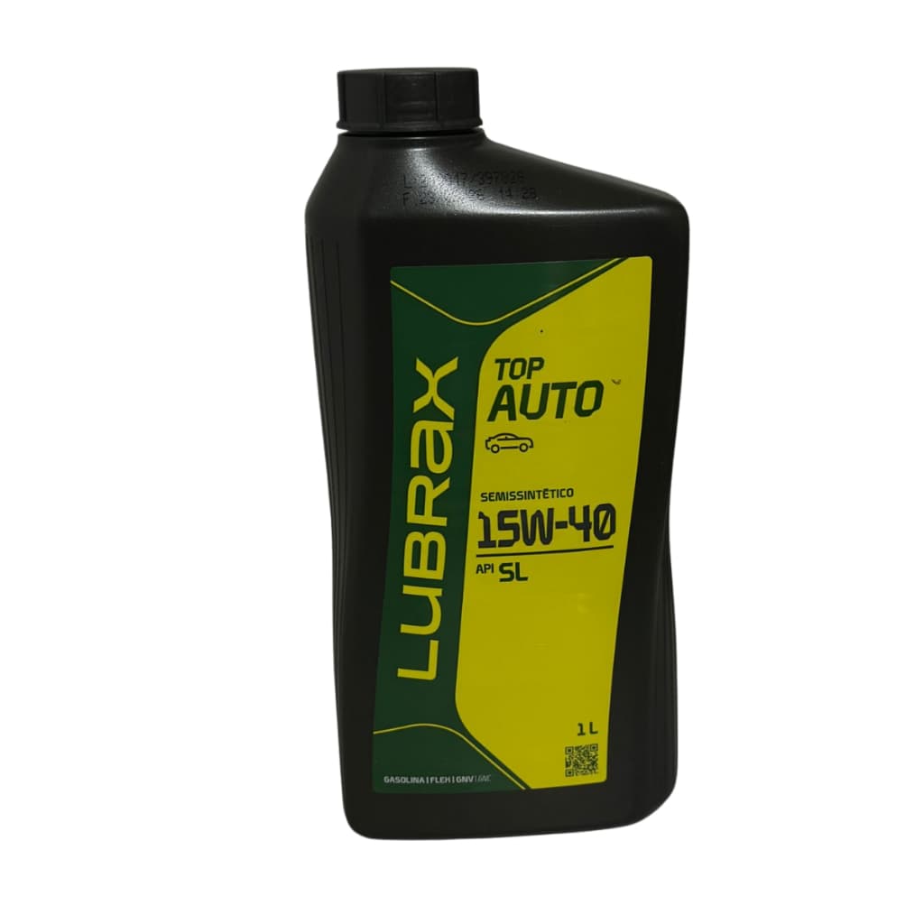 Óleo de Motor Lubrax Semissintético 15W-40 API SL GASOLINA FLEX GNV 15W40 Lubrificante 1 Litro