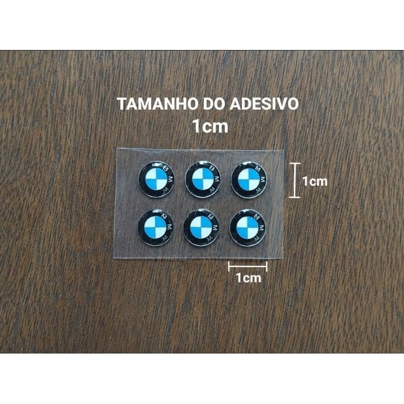adesivo resinado bmw conjunto c/6