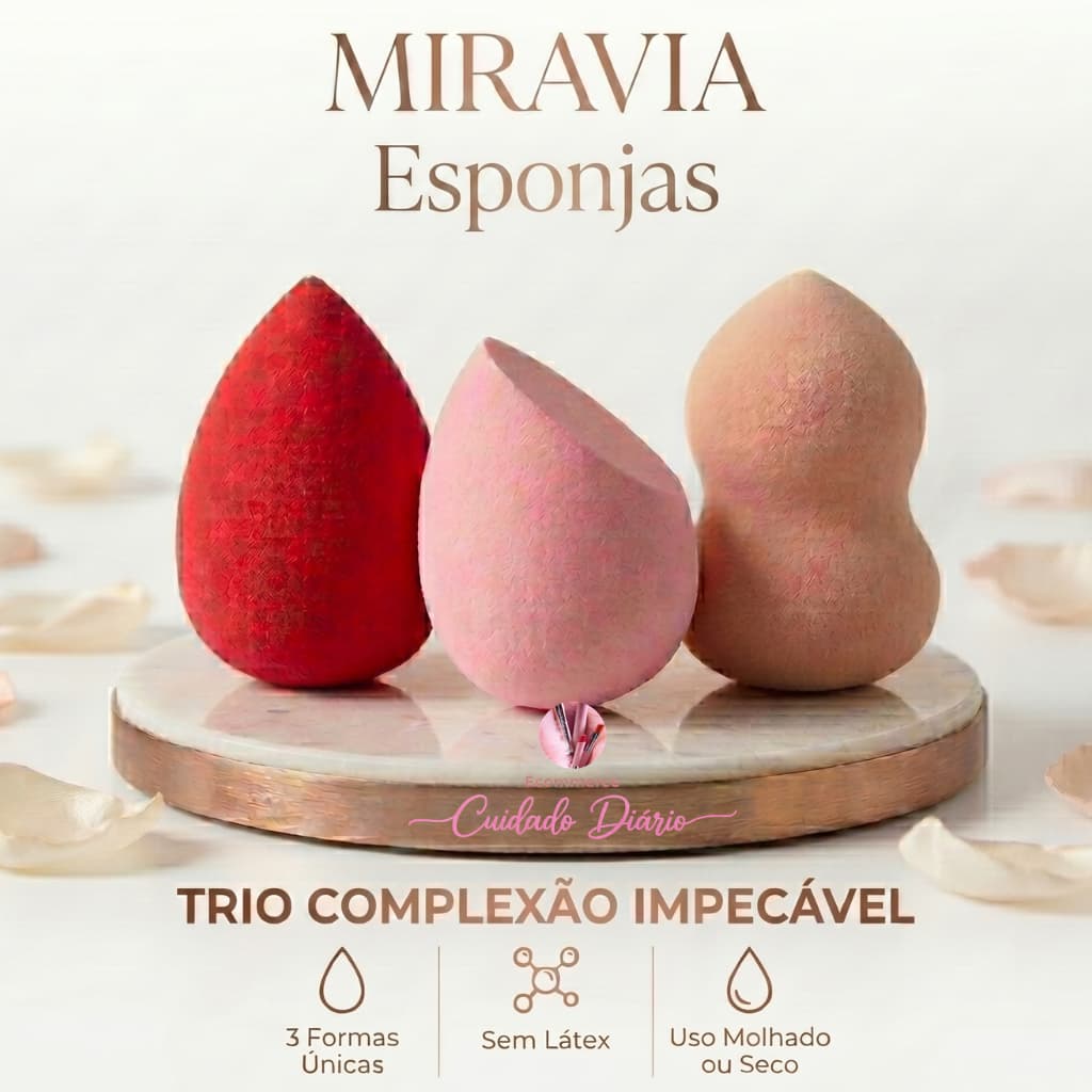 ESPONJAS de maquiagem I alta qualidade - MIRAVIA